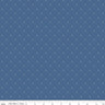 Bee Cross Stitch in Denim - 1/2 Yard Increments, Cut Continuously - by Lori Holt for Riley Blake Designs