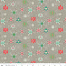 Clearance: Winter Wonder Snowflakes in Gray - 1/2 Yard Increments, Cut Continuously - by Heather Peterson for Riley Blake Designs