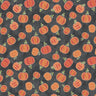 Dark Grey Hello Pumpkin Harvest - 1/2 Yard Increments, Cut Continuously - by Cherry Guidry Collection for Bernatex Fabrics