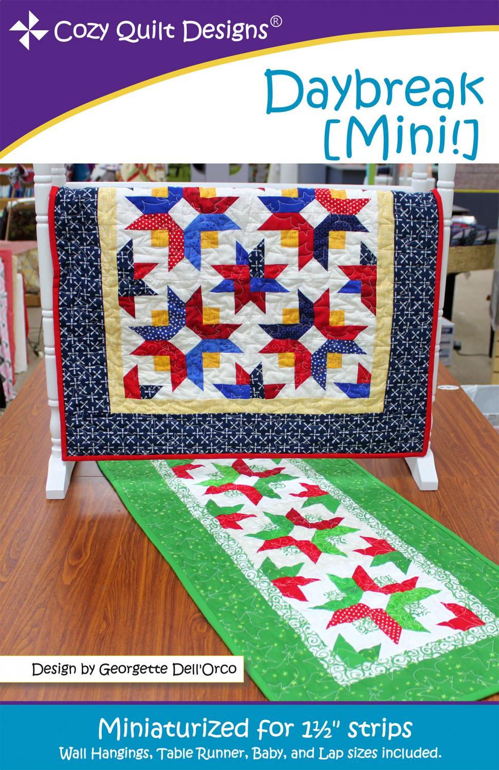 Daybreak Mini Quilt Pattern by Cozy Quilt Designs