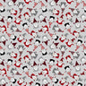 Gnome for the Holidays Grey Mini Holiday Snow Fun - 1/2 Yard Increments, Cut Continuously - by Gail Cadden Collection for Timeless Treasures