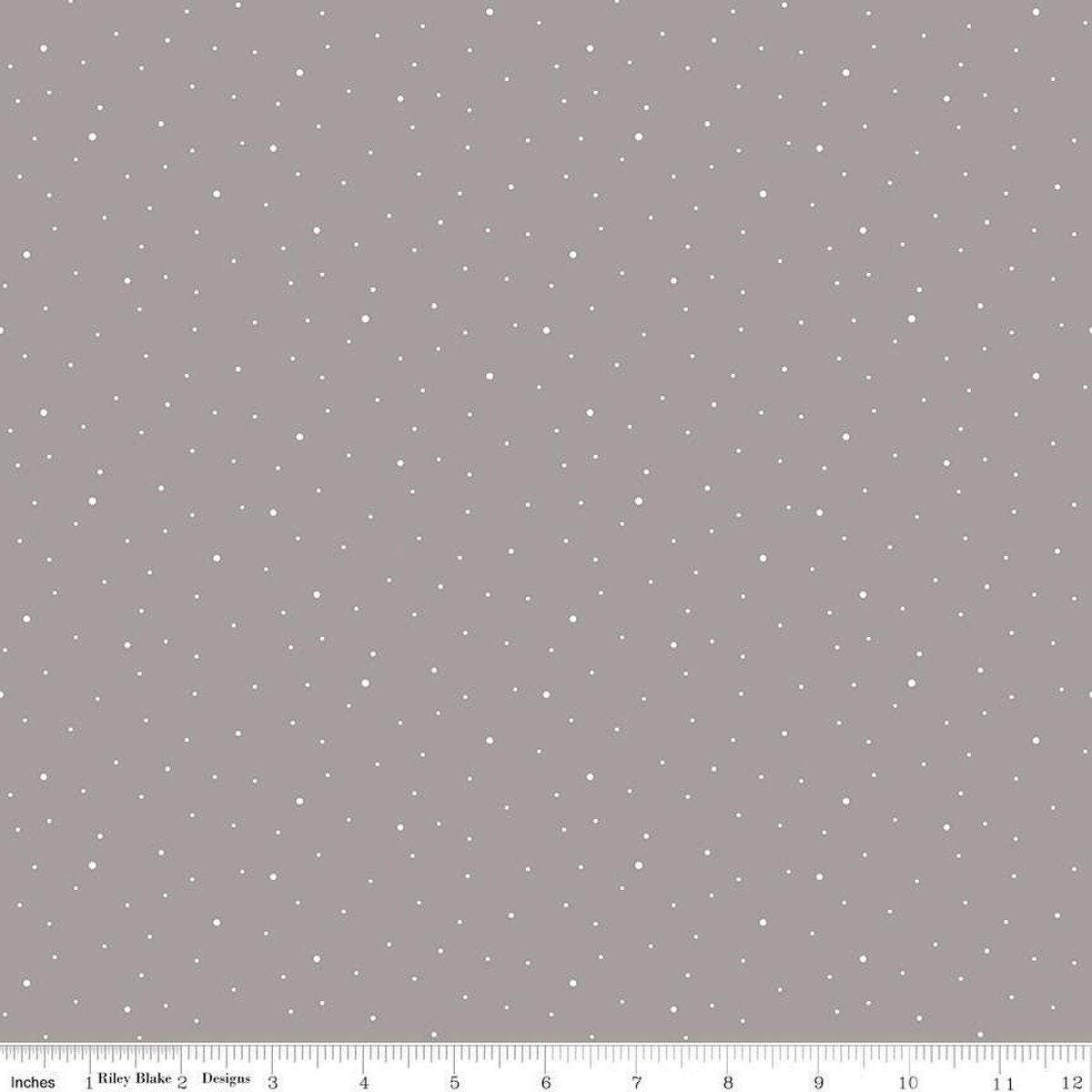 Riley Gray Dapple Dot - 1/2 Yard Increments, Cut Continuously - by Riley Blake Designs