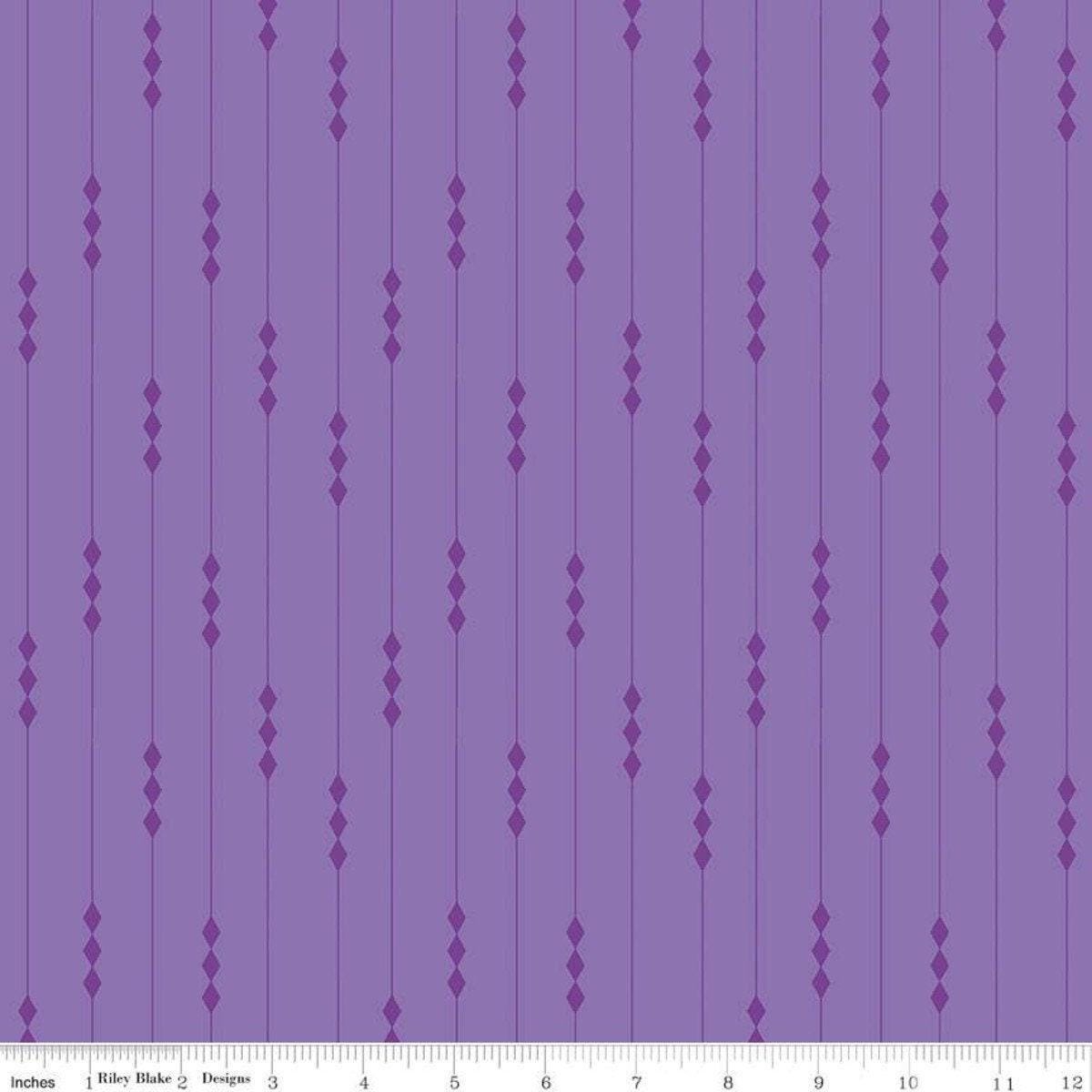 Clearance- Create Fairy Lights Purple - 1/2 Yard Increments, Cut Continuously - by Quiet Play for Riley Blake Designs