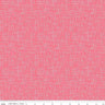 Coral Pink and White (Lipstick) Large Hashtag - 1/2 Yard Increments, Cut Continuously - by Riley Blake Designs