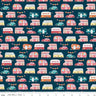 Gone Glamping Campers in Midnight - 1/2 Yard Increments, Cut Continuously - by Lori Whitlock for Riley Blake Designs