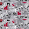 Gray Farmall Farm to Table Fabric - 1/2 Yard Increments, Cut Continuously - by Sykel Enterprises