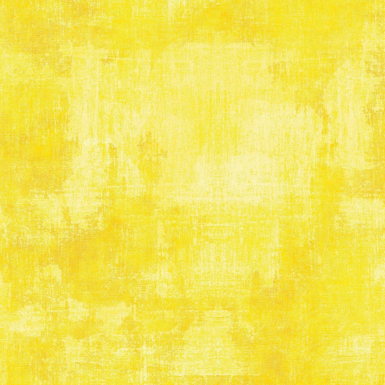 Bright Yellow Dry Brush Essentials Basics - 1/2 Yard Increments, Cut Continuously - by Wilmington Prints