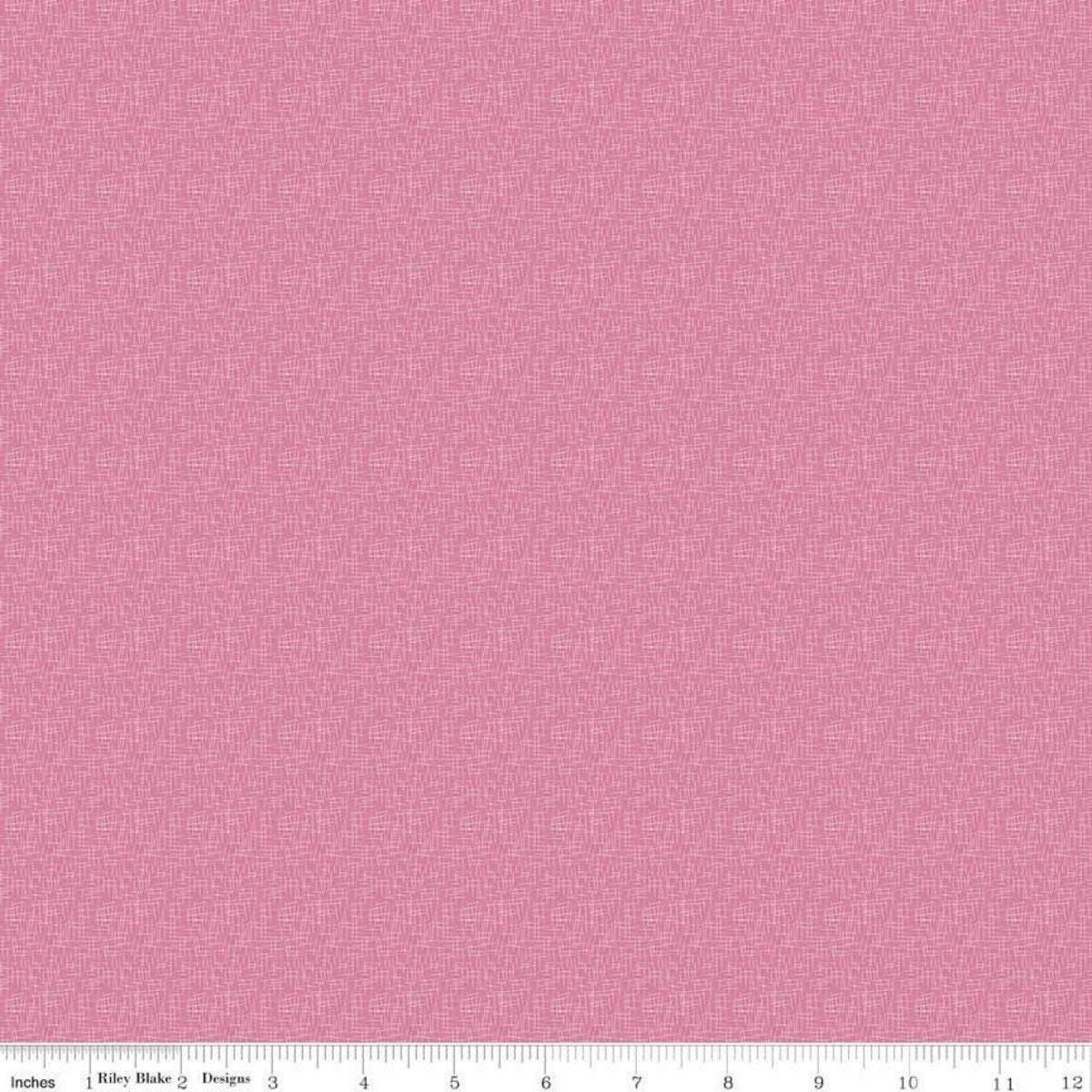 Hot Pink and White Small Hashtag - 1/2 Yard Increments, Cut Continuously - by Riley Blake Designs
