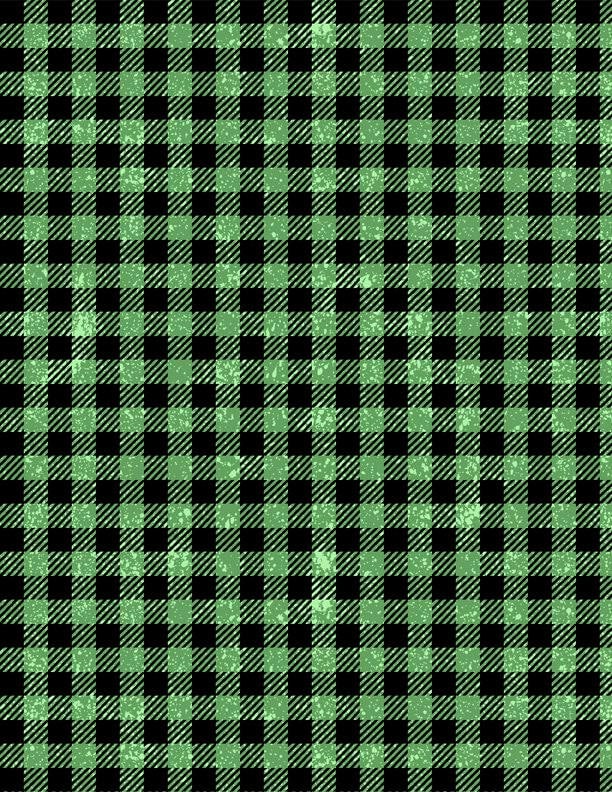 Gnome-ster Mash Green Checks - 1/2 Yard Increments, Cut Continuously - by Jennifer Pugh for Wilmington Prints