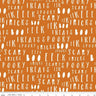 Bad to the Bone Orange Words - 1/2 Yard Increments, Cut Continuously - by My Mind's Eye for Riley Blake Designs