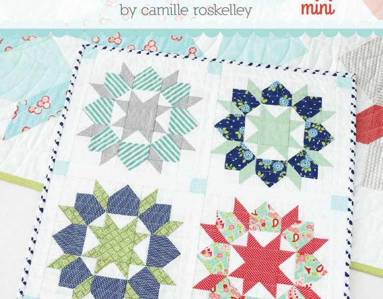 Swoon Mini Quilt Pattern by Camille Roskelley of Thimble Blossoms