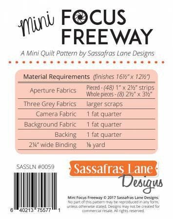 Focus Freeway Mini by Sassafras Lane Designs