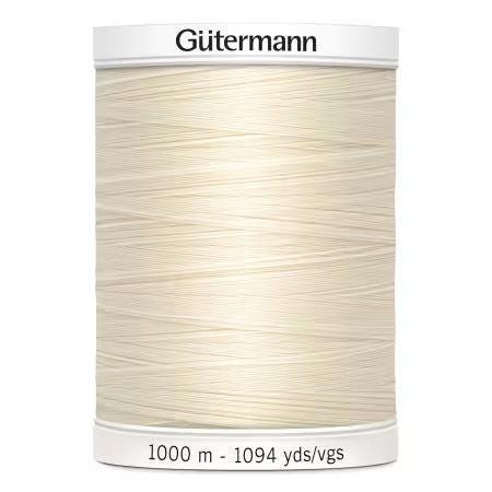 Eggshell Gutermann Sew-All Poly Thread 1000 Meter
