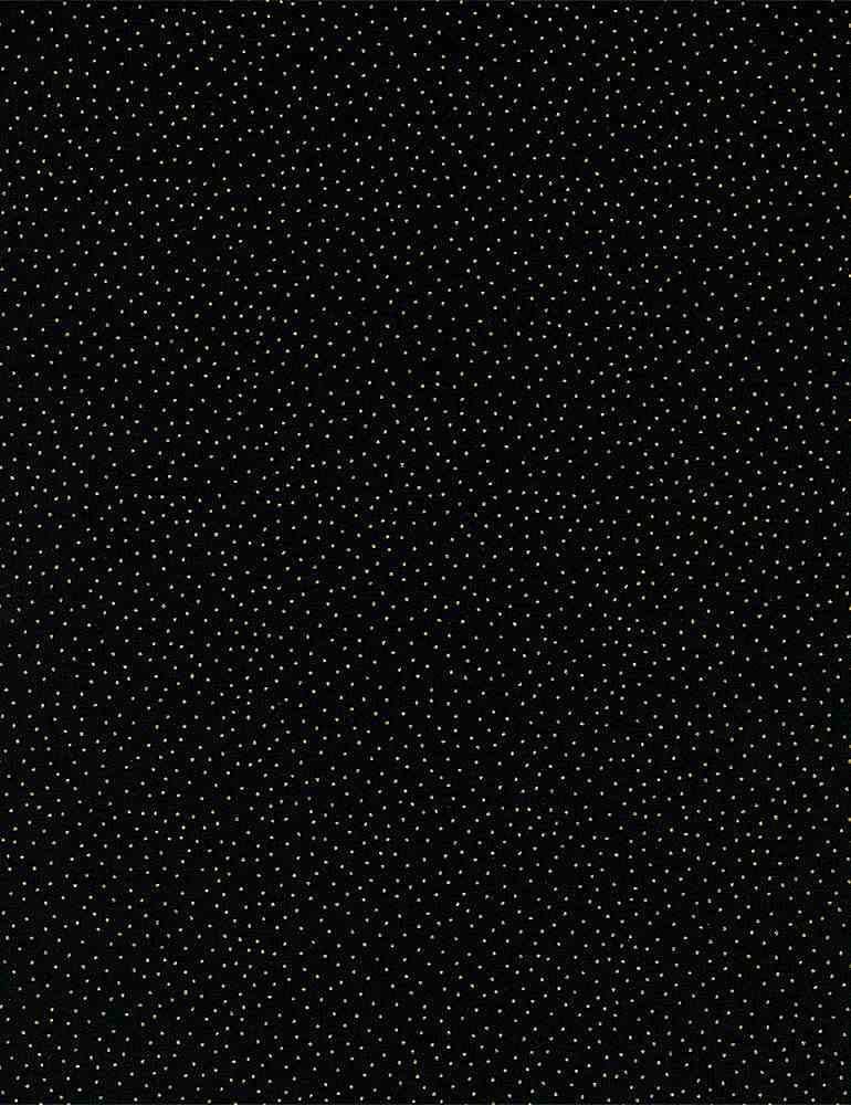 Golden Metallic Pin Dots - 1/2 Yard Increments, Cut Continuously - by Timeless Treasures