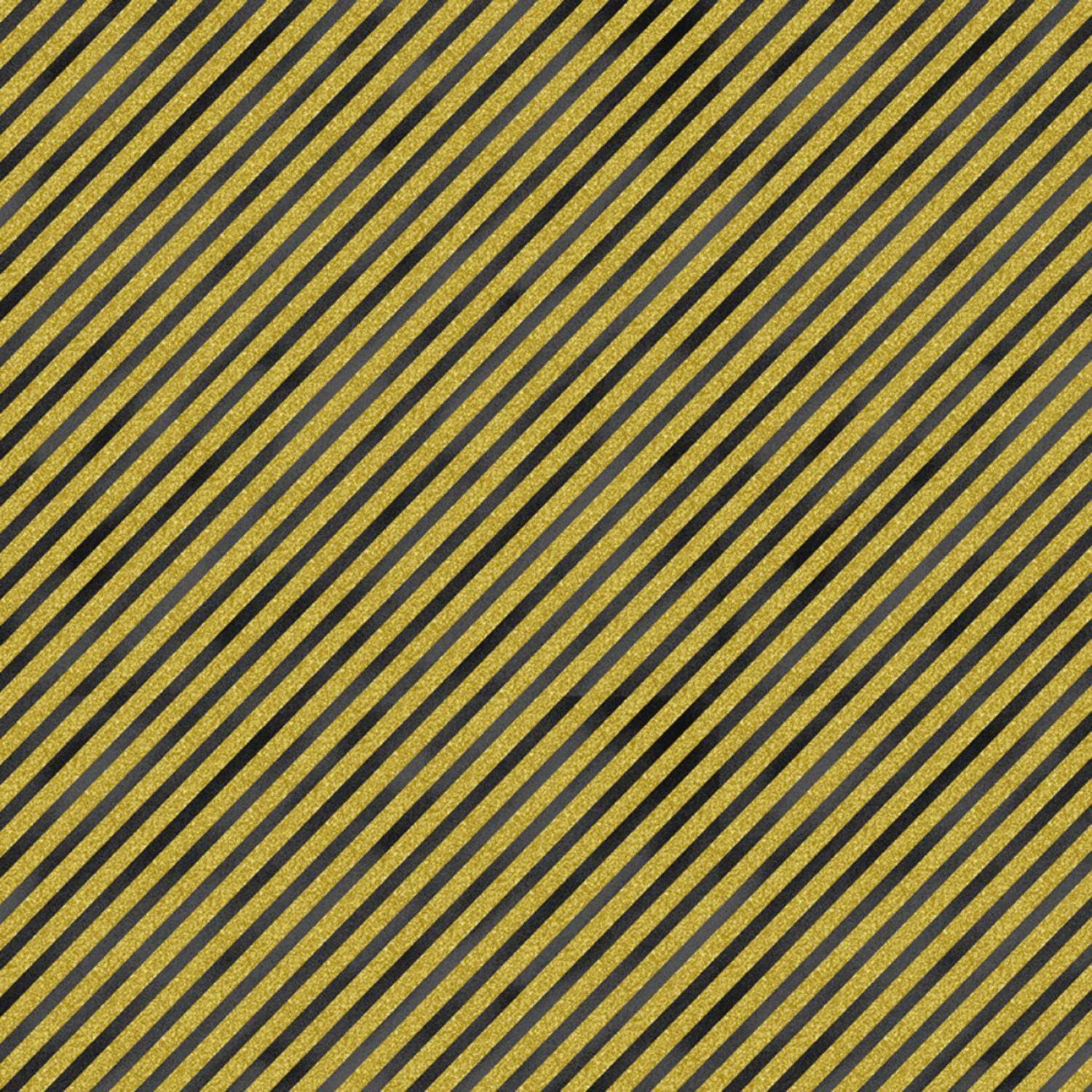 Golden Metallic Stripes - 1/2 Yard Increments, Cut Continuously - by Timeless Treasures