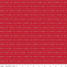 Old Fashioned Christmas Text in Red - 1/2 Yard Increments, Cut Continuously - by My Mind's Eye for Riley Blake Designs