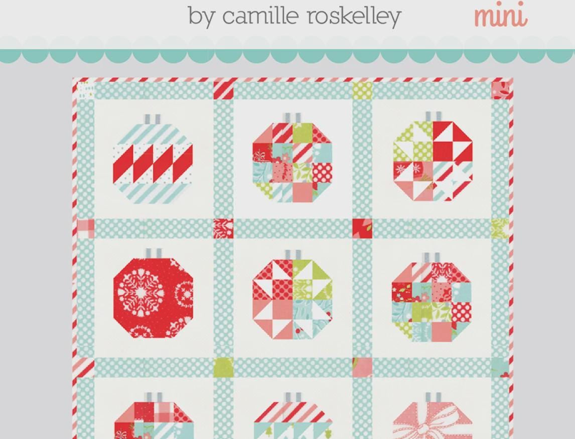 Mini Vintage Holiday Quilt Pattern by Camille Roskelley Thimble Blossoms
