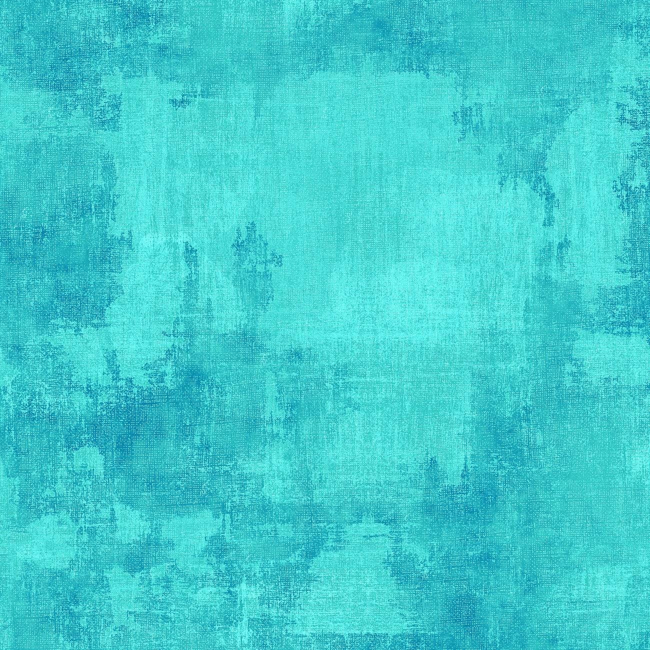 Turquoise Dry Brush Essentials Basics - 1/2 Yard Increments, Cut Continuously - by Wilmington Prints