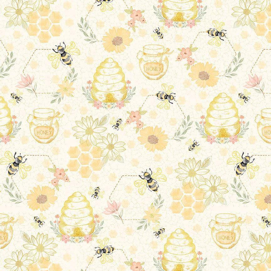 Home Sweet Home Quilting Bees - 1/2 Yard Increments, Cut Continuously - by Timeless Treasures