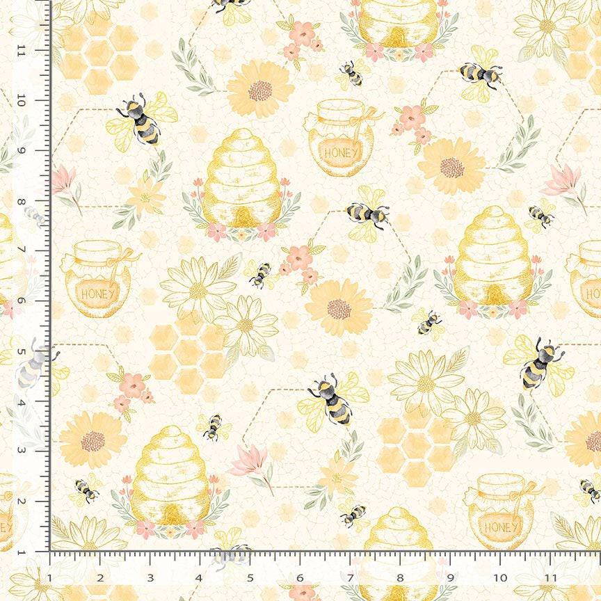 Home Sweet Home Quilting Bees - 1/2 Yard Increments, Cut Continuously - by Timeless Treasures