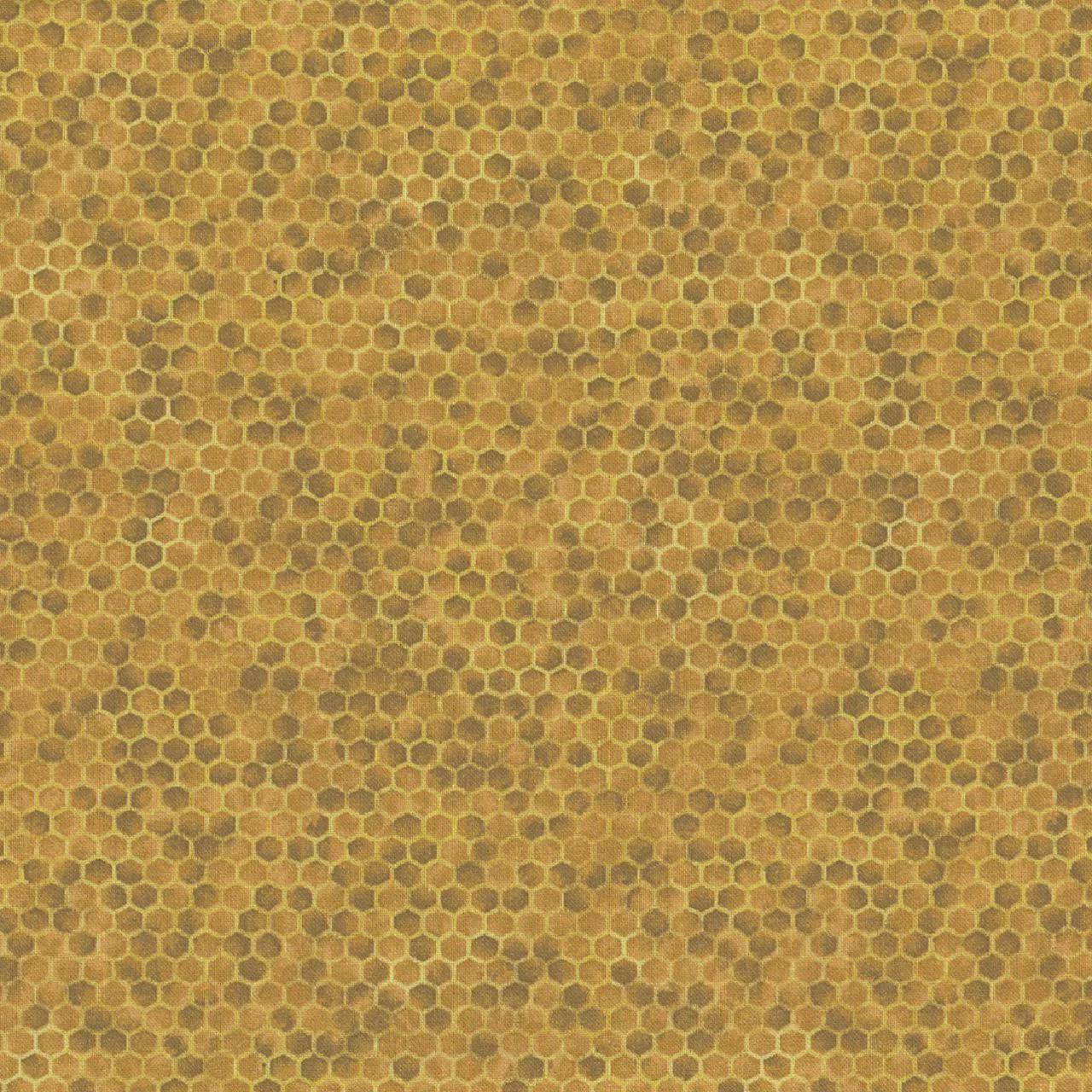 Bee and Bee Kind Honeycomb - 1/2 Yard Increments, Cut Continuously - by Timeless Treasures
