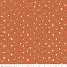 Sunflower Whispers Dots in Pumpkin - 1/2 Yard Increments, Cut Continuously - by Lisa Audit for Riley Blake Designs