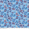 Clearance: Red White & Bang! Paisley in Blue - 1/2 Yard Increments, Cut Continuously - by Sandy Gervais for Riley Blake Designs
