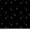 The Beehive State Bees in Black - 1/2 Yard Increments, Cut Continuously - by Shealeen Louise for Riley Blake Designs