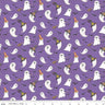 October Ghosts in Purple - 1/2 Yard Increments, Cut Continuously - by Tara Reed for Riley Blake Designs