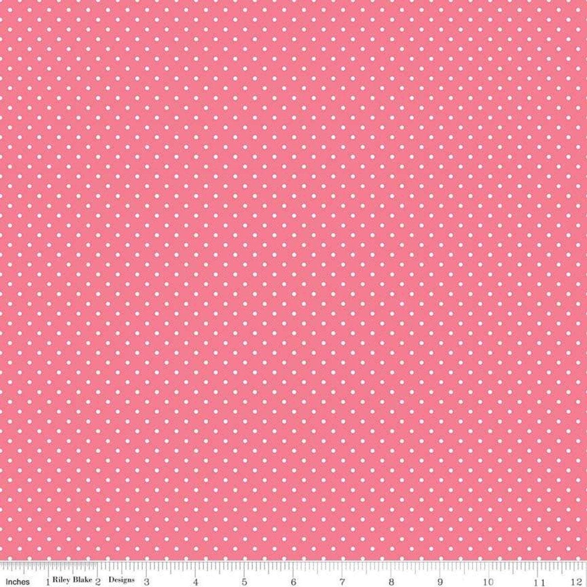 Swiss Dot Lipstick - 1/2 Yard Increments, Cut Continuously - by Riley Blake Designs