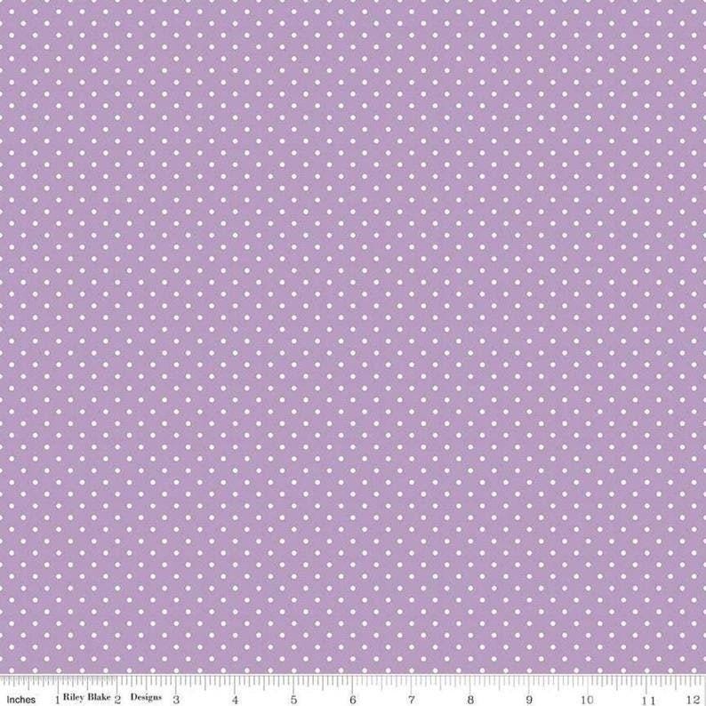 Swiss Dot Lavender - 1/2 Yard Increments, Cut Continuously - by Riley Blake Designs