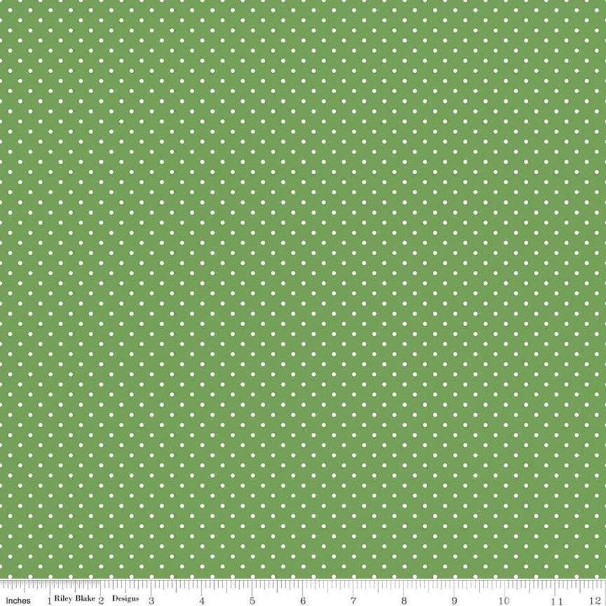 Swiss Dot Clover - 1/2 Yard Increments, Cut Continuously - by Riley Blake Designs