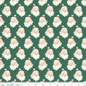 Merry Little Christmas Santa Heads in Green - 1/2 Yard Increments, Cut Continuously - by My Mind's Eye for Riley Blake Designs