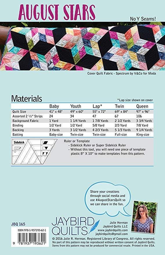 August Stars Quilt Pattern by Jaybird Quilts