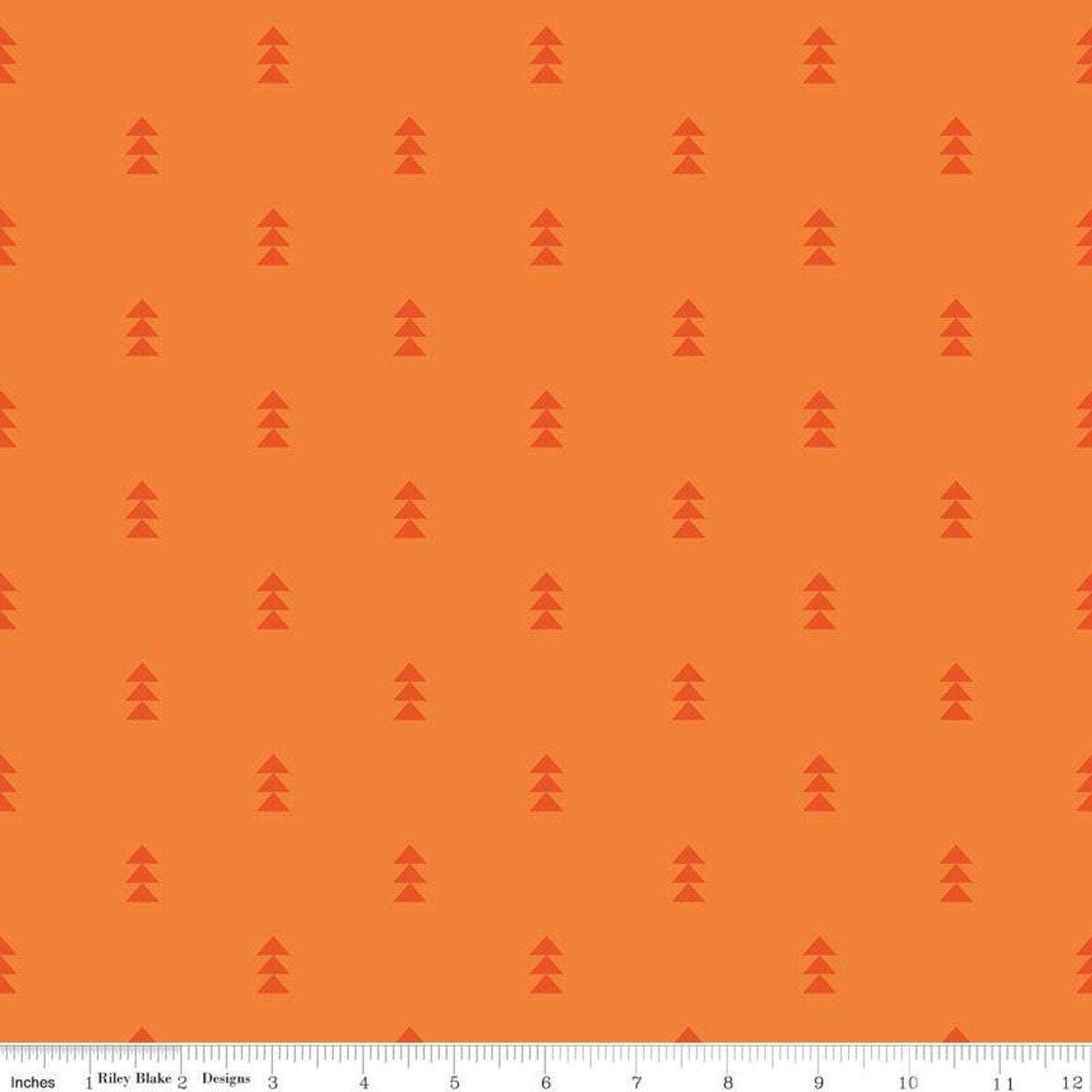 Clearance- Create Fly Right Orange - 1/2 Yard Increments, Cut Continuously - by Quiet Play for Riley Blake Designs