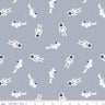 Out of This World with NASA Astronauts in Gray - 1/2 Yard Increments, Cut Continuously - by Riley Blake Designs
