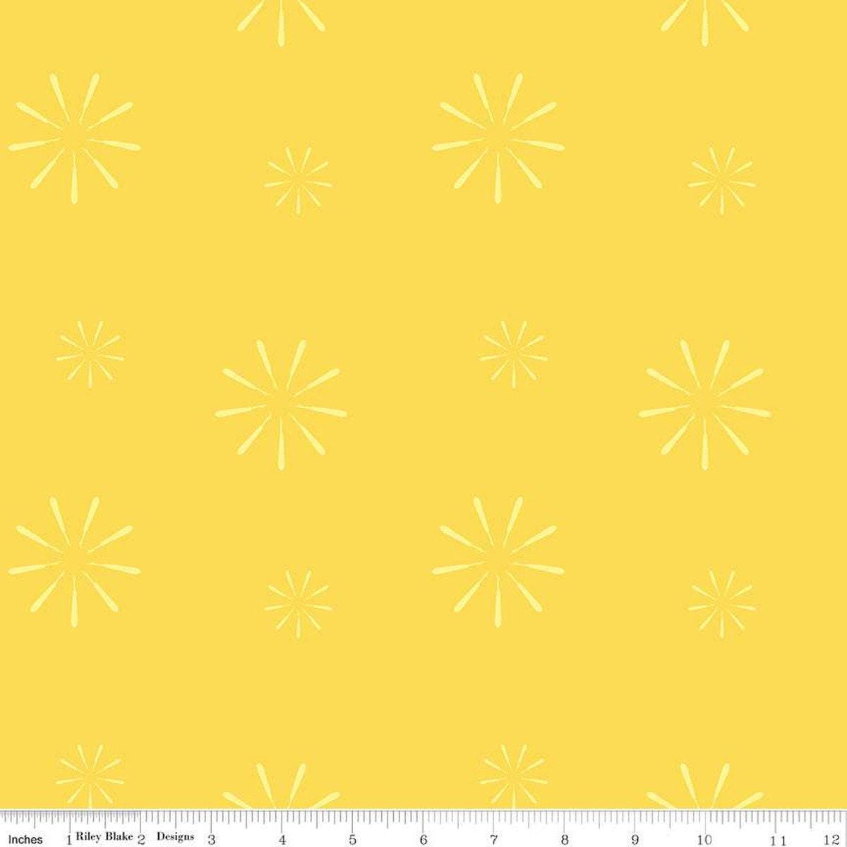 Make Seam Ripper in Yellow - 1/2 Yard Increments, Cut Continuously - by Kristy Lea of Quiet Play for Riley Blake Designs