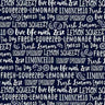 Easy Peasy in Navy - 1/2 Yard Increments, Cut Continuously - by Michael Miller