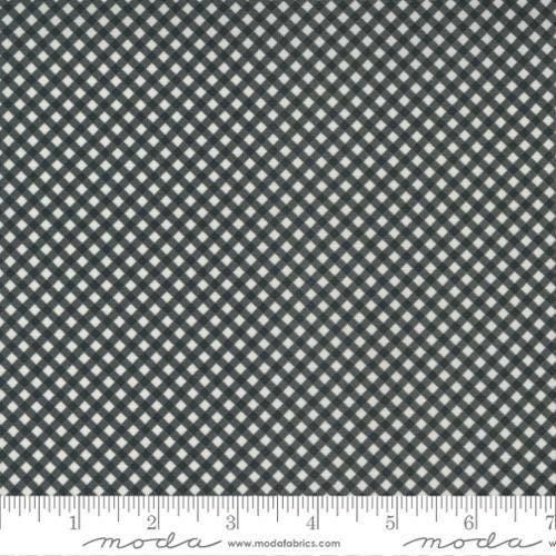 Flirt Gingham in Cream and Black - 1/2 Yard Increments, Cut Continuously - by Sweetwater for Moda Fabrics