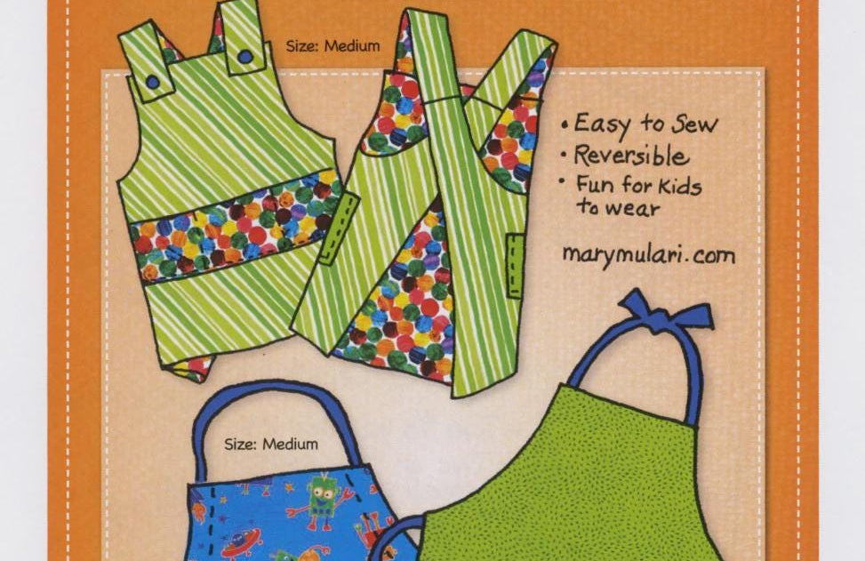 Little Sister and Brother Apron Pattern by Mary's Productions