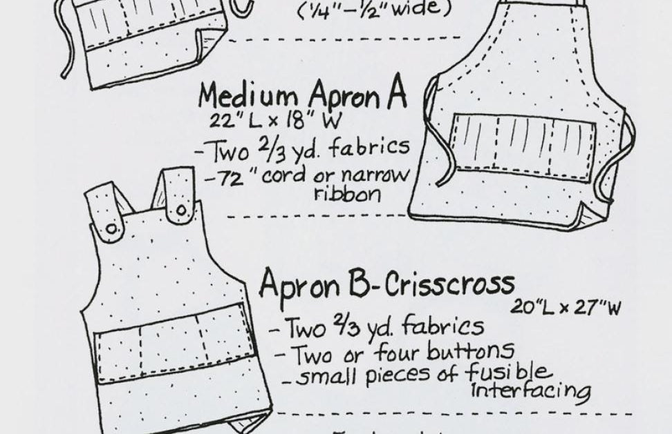 Little Sister and Brother Apron Pattern by Mary's Productions