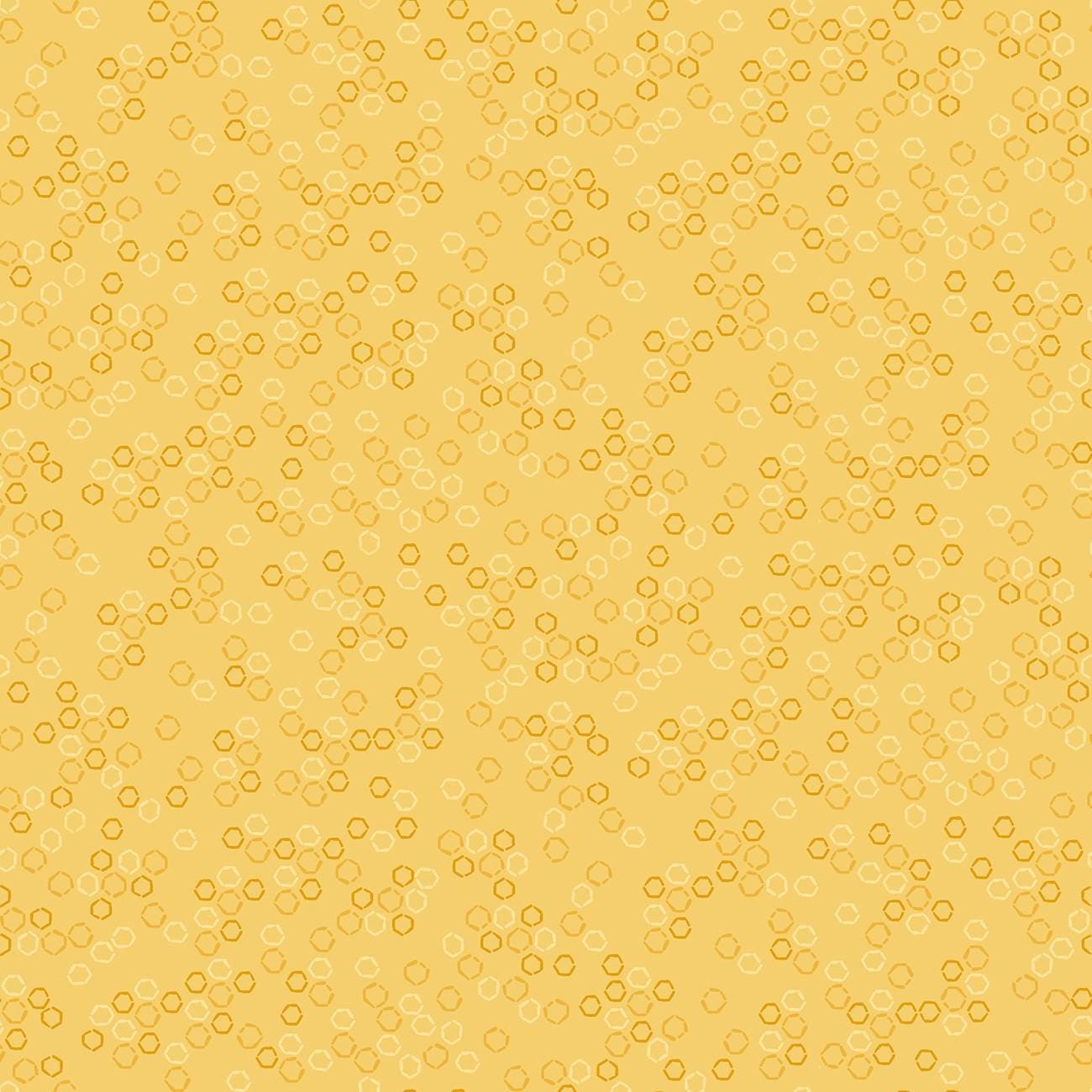 Sting Like a Bee Gold Honeycomb - 1/2 Yard Increments, Cut Continuously - by Dear Stella