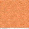 Orange and White (Pumpkin) Large Hashtag - 1/2 Yard Increments, Cut Continuously - by Riley Blake Designs