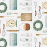 Farm House Tossed Flours , Eggs & Milk Fabric - 1/2 Yard Increments, Cut Continuously - by Springs Creative