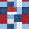 Colors of Summer Patchwork in Multi - 1/2 Yard Increments, Cut Continuously - by Jackie Decker for Wilmington Prints
