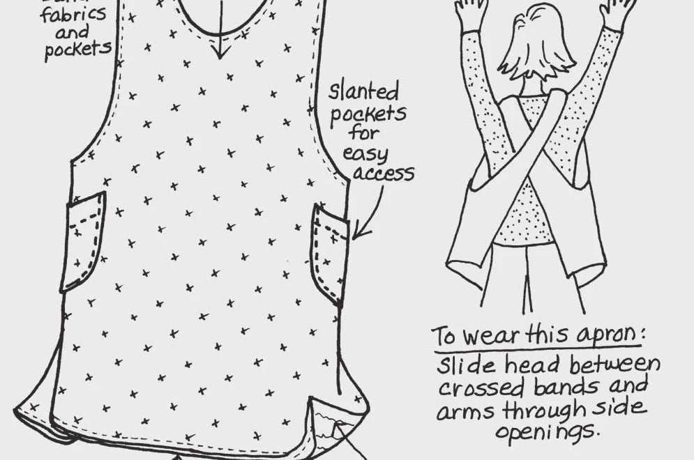 Crisscross Apron Pattern by Mary's Productions