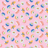 Clearance- Rainbowfruit How We Roll in Petalpink by Amber Kemp-Gerstel for Riley Blake Designs