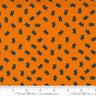 Kitty Cat Holiday Halloween in Pumpkin - 1/2 Yard Increments, Cut Continuously - by Stacy Iest Hsu for Moda Fabrics