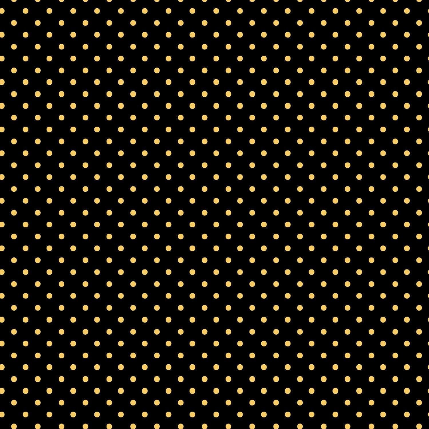 Save the Bees Bee Polka Dots - 1/2 Yard Increments, Cut Continuously - by Timeless Treasures