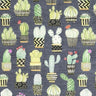 Clearance- Cactus Hoedown in Gray - 1/2 Yard Increments, Cut Continuously - by Michael Miller